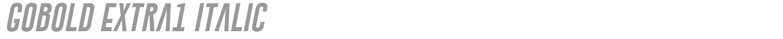 Gobold font preview